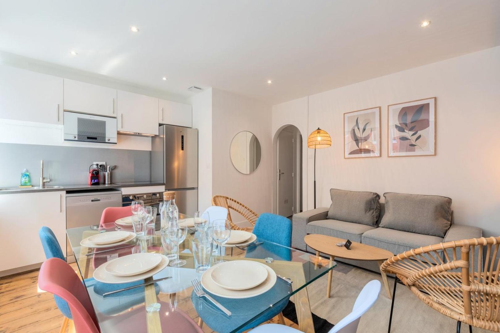 Bright 3-Bedroom 2-Bathroom Flat Lille Kültér fotó